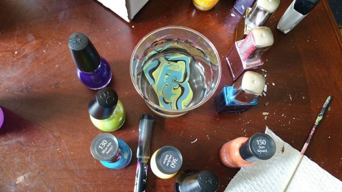 Marbled paints