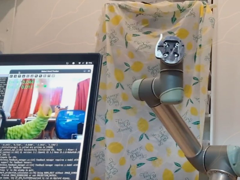 Interactive UR5 Demo: Hand Tracking