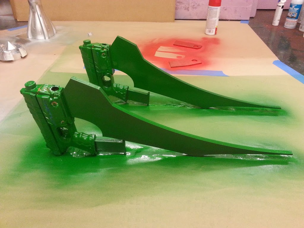 Lasercut, epoxied, and spray-painted weapon for cosplay