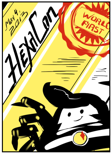 Hexacon poster by Cynthia Lu