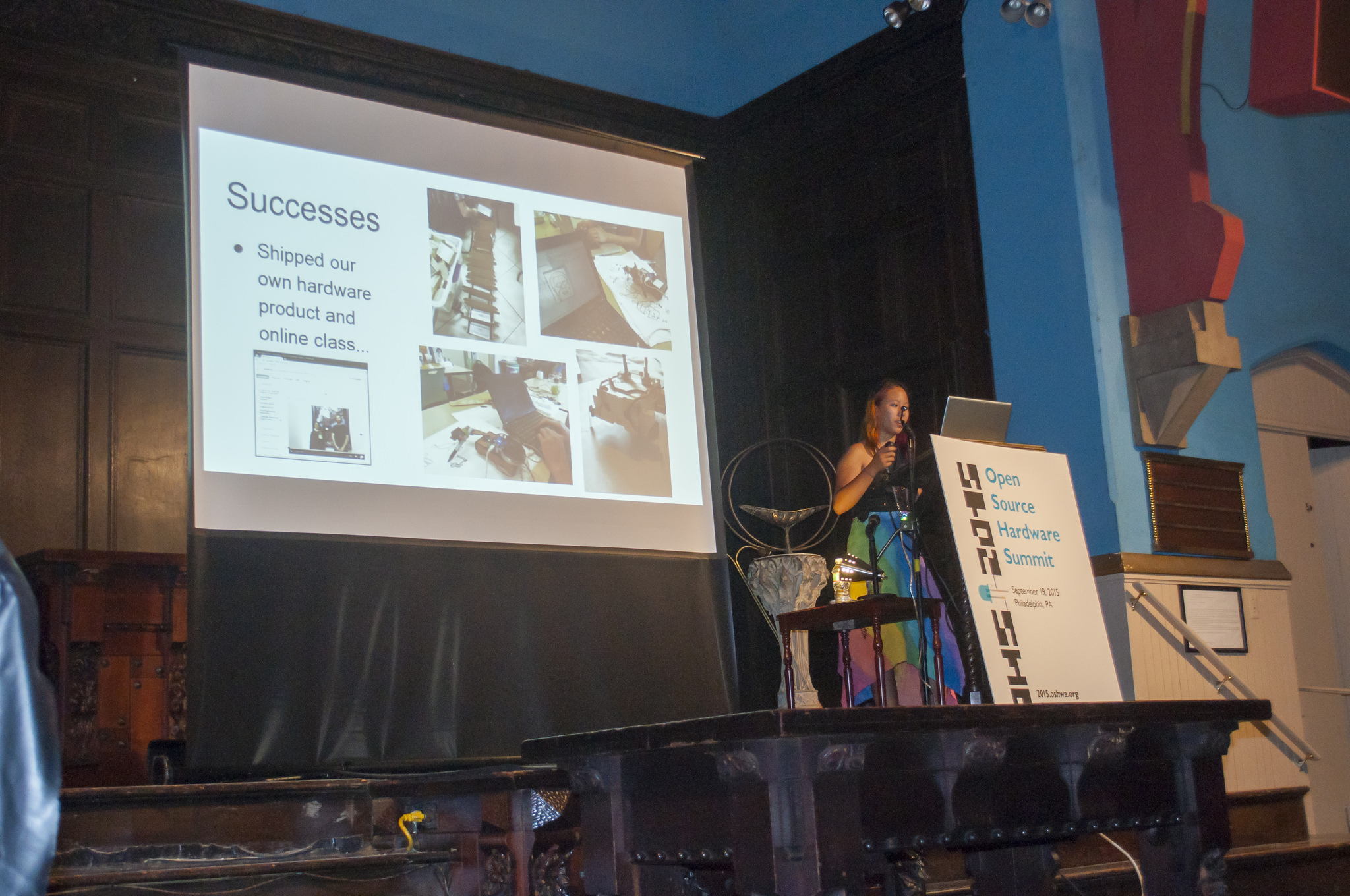 Giving a talk on the lessons learned from my startup, NarwhalEdu, at open source hardware summit 2015.